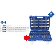 Brilliant Tools powered by KS Tools  1/2" Steckschlüssel-Satz 32-tlg RIBE Profil