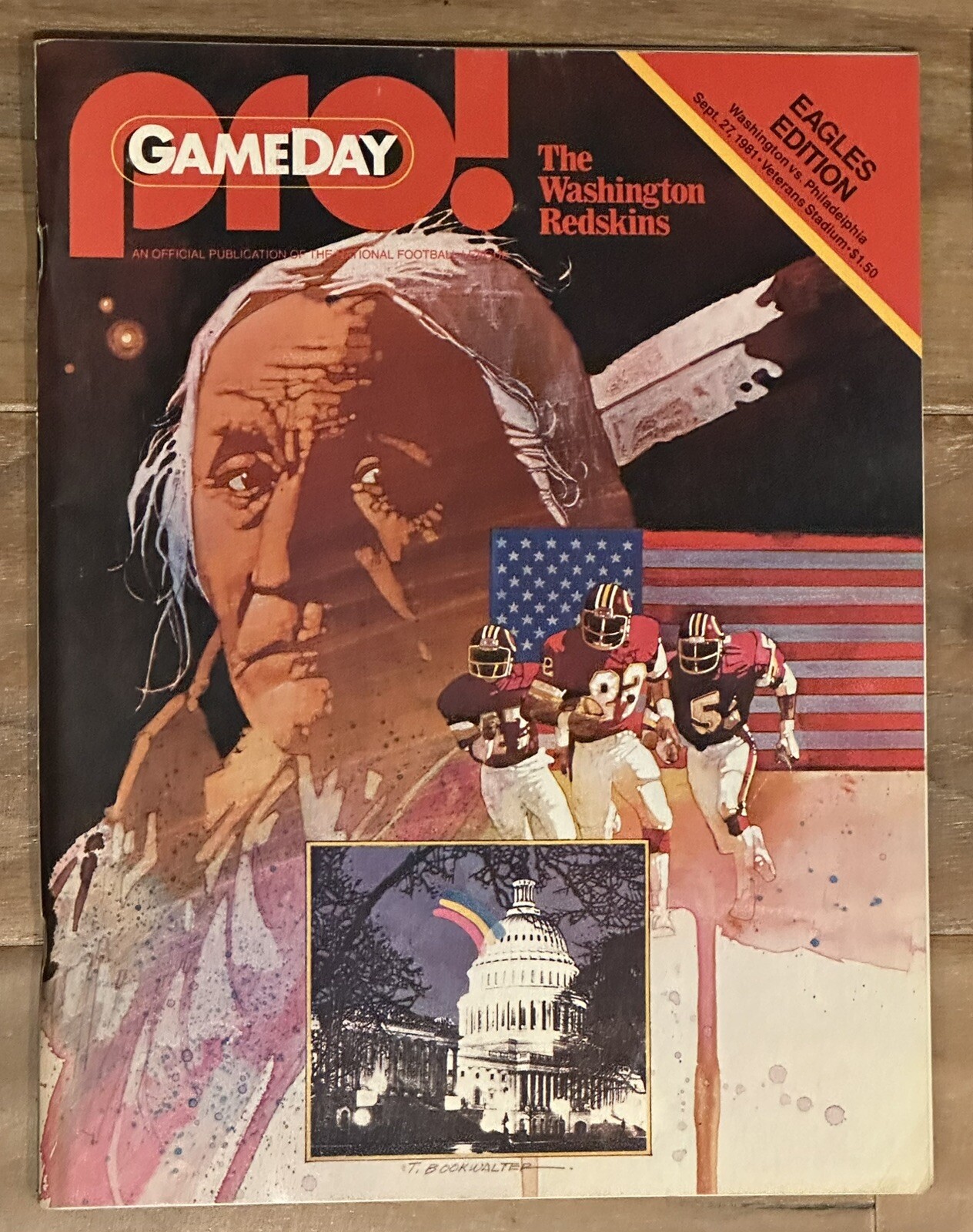 1981 Washington Redskins Pro! Game Day Eagles Edition NFL Program VG | eBay