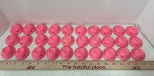 30 Pieces Silicone No Heat Hair DIY Curlers Magic Soft Hair Rollers, Pink