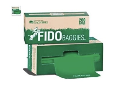 Fido Baggies Pet Waste Station Bags, 1 Box = 200 Bags Per Roll.
