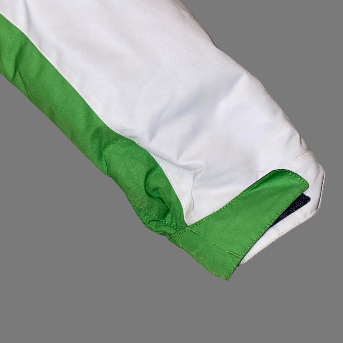 Vintage Nike Full Zip Jacket White / Lime Green Women Size Medium