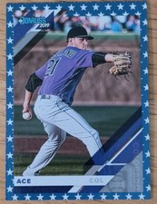 2019 Panini Donruss Variation Independence Day Kyle Freeland (Ace on Front)
