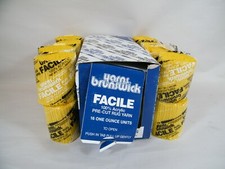 YARNS BRUNSWICK FACILE HOOK RUG YARN 2216 MED. YELLOW 16 1 OZ UNITS 100 ACRYLIC