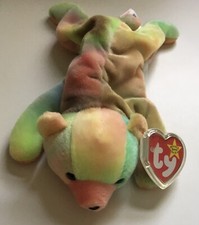 Rare Sammy The Bear Ty Beanie Baby SGA w/ Commemorative Card Tag Errors 1999