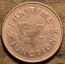 Fairfield, New Jersey NJ Fun Time Junction Arcade Vending Amusement Token