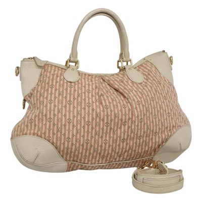 LOUIS VUITTON Mini Lin Marina GM Hand Bag Croisette 2way Pink M95493 Auth EC192