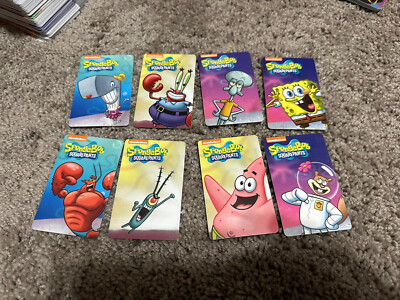 spongebob coin pusher rare card SpongeBob SquarePants Coin Pusher Arcade 8 Card Set No Gary No Barcodes  Series 1