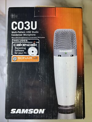 Samson C03U Multi-Pattern USB Studio Condenser Microphone & Cord