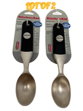 KitchenAid Ice Cream Scoop Set of 2 - Professional Series Soft Silicone Handle