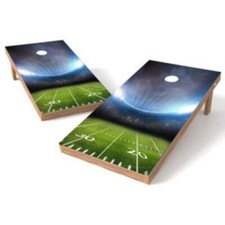 Football Yard Line Cornhole Wrap