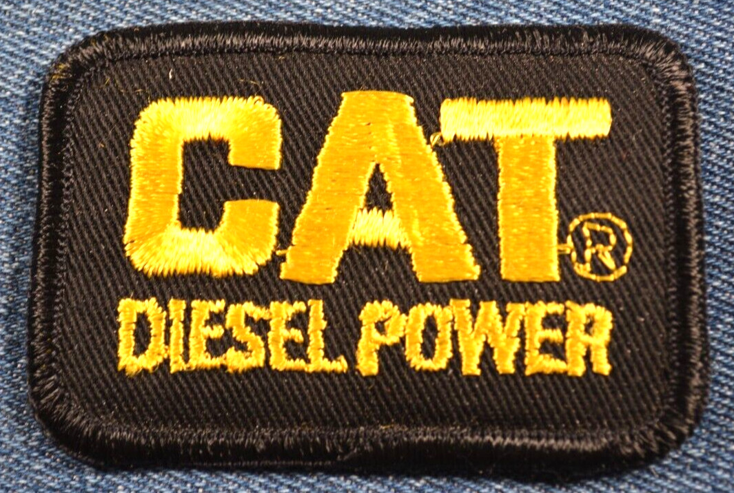 NOS 70s Original Vintage CAT Diesel Power 3" Patch Caterpillar Heavy Equipment