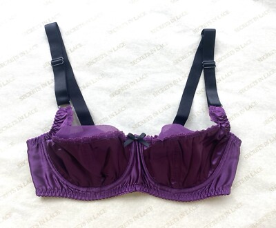 Secrets In Lace 32DD Empress Plunge Bra Purple Style 4755 New in Original Pkg