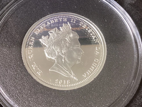 RARE 2018 Tristan Da Cunha Royal Wedding UC Proof   Silver & Gold One Crown #83