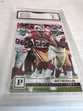 MATT BREIDA SF 49ERS 2018 PANINI ROOKIE RC # 261 GRADED 9 L@@@K