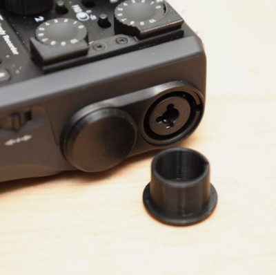 Zoom H6 / H5 Field Recorder XLR Input Caps - Fit Perfectly - Black - 4 PACK