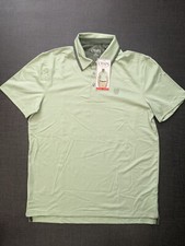 NWT Chaps Golf Men's Short Sleeve Polo Shirt Medium Green