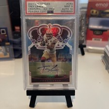 2021 Chronicles Crown Royale Trey Lance Pink Die Cut /25 PSA 9 With 10 Auto 🔥