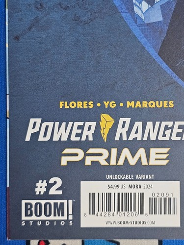 Power Rangers Prime #2 BOOM! Studios 2024 CVR I Unlockable Mora Variant - Picture 9 of 12