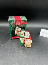 Hallmark 1991 Checking His List Series Ornament #6 Santa & Mrs Claus Vintage IOB