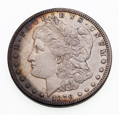1879-S Rev Of 1878 Silber Morgan Dollar IN XF Netz Zustand, Au IN Kleidung