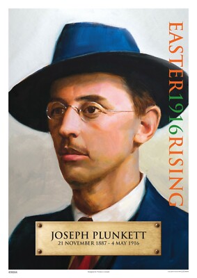 JOSEPH PLUNKETT - OSTERN 1916 AUFSTIEG - A3 POSTER