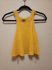 Wild Fable Mustard Crop Sweater Junior SIZE XS