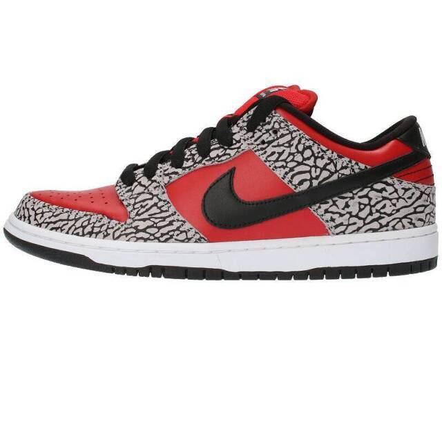nike dunk sb low supreme red cement