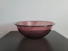 Vintage Pyrex Corning #326 4L Cranberry Purple Glass Mixing Bowl