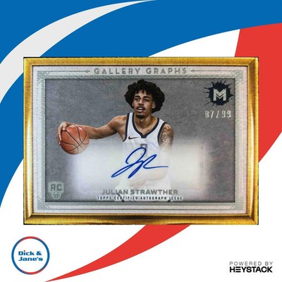 2023-24 Topps Motif Julian Strawther Gallery Graphs 87/99 #GG-JS RC Auto Nuggets