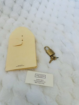 Authentic Louis Vuitton Padlock And Key Brass Lock And Key L@@K