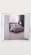 Elegant 4 Piece Gray Bedding Set Modern Design Ultra Soft Comfort