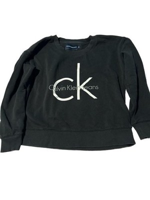 Calvin Klein Jeans Monogram Logo Black Crewneck Sweatshirt