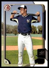 2015 Bowman Draft Picks & Prospects Jake Gatewood Milwaukee Brewers #104