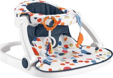 Fisher-Price Portable Baby Chair Sit-Me-Up Floor Seat With Developmental Toys