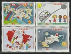 Canada 2000 Stampin' the Future 46¢, MNH block of 4 sc#1862a
