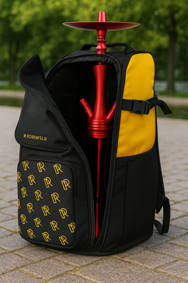 M. ROSENFELD Shisha Tasche groß   Premium Rucksack mit 13 Fächern, wasserdicht