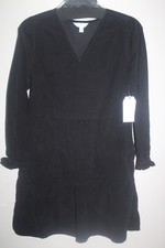 Time and Tru Corduroy Dress Long Sleeve Black XS or XL