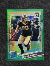 2023 Donruss Optic #276 Bryan Bresee Green Hyper Rookie New Orleans Saints