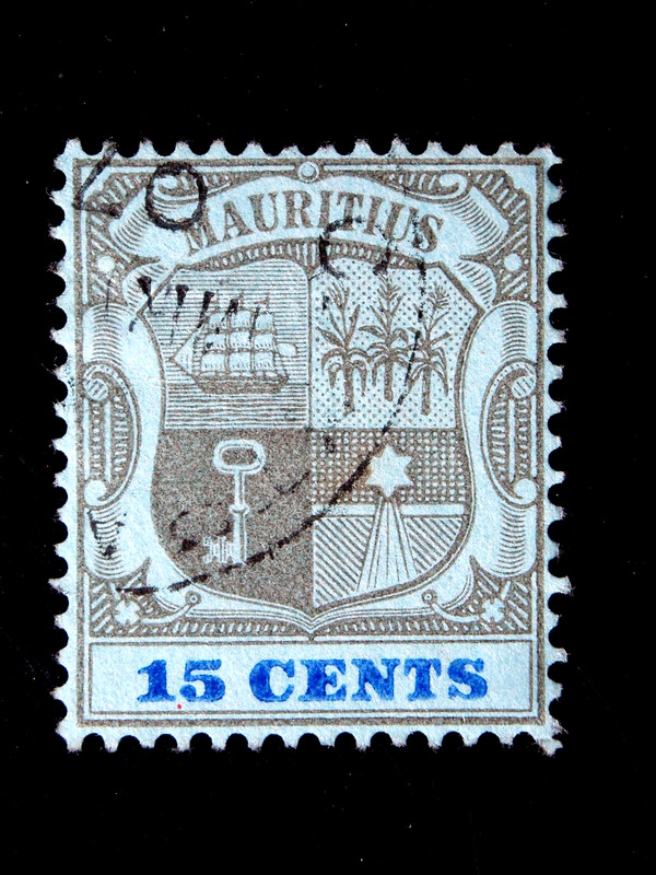 MAURITIUS  1  USED  STAMP  SC # 108