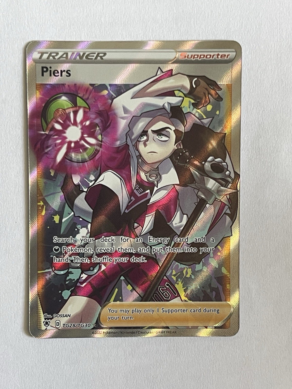 Pokemon Card .. Piers  tg28/tg30