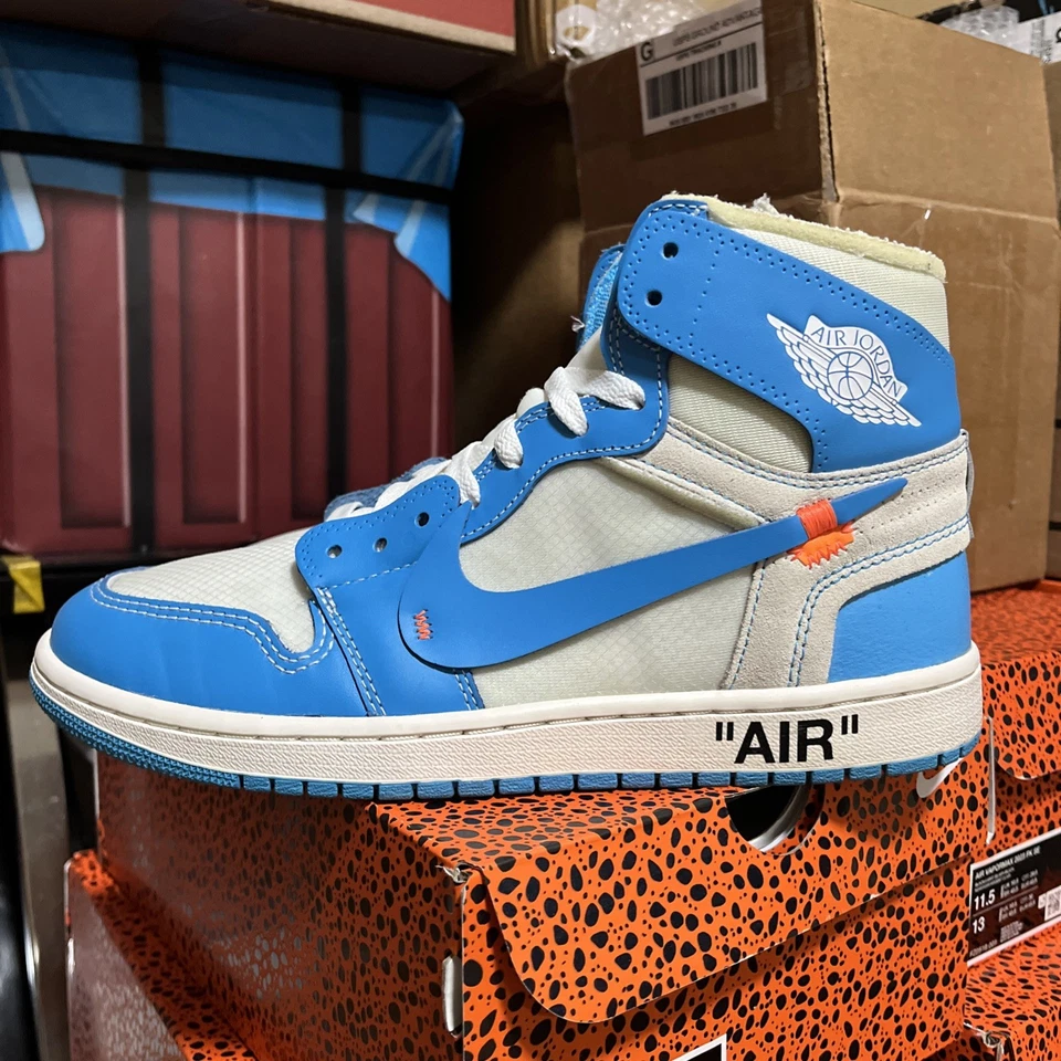 Talla 10 - Jordan 1 Retro OG x Off-White Alto UNC Foto 3 de 4