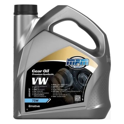 4L MPM GEARBOX OIL 75W GL-4 PREMIUM SYNTHETIC FOR AUDI A4 TDi 2.0 ULTRA SE 2015+