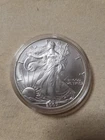 1 oz Silver Coin, One Dollar Eagle/Liberty USA, 2007, Gilded,