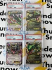 Rayquaza (all 4 cards) Mega Roaring Skies Dragons Exalted Black Star Promo PSA 7