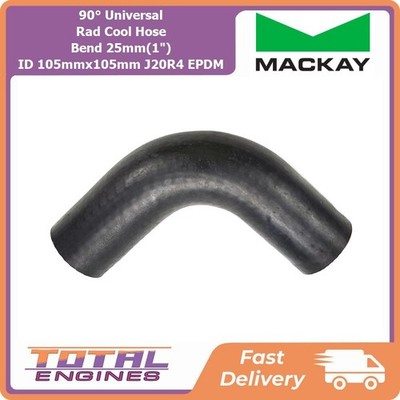 Mackay 90° Universal Rad Cool Hose Bend 25mm(1'') ID 105mmx105mm J20R4 EPDM UHB25