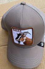 Goorin Bros Farm Goat Trucker Hat Adjustable Brownish Gray/Gray Mesh New W/tag