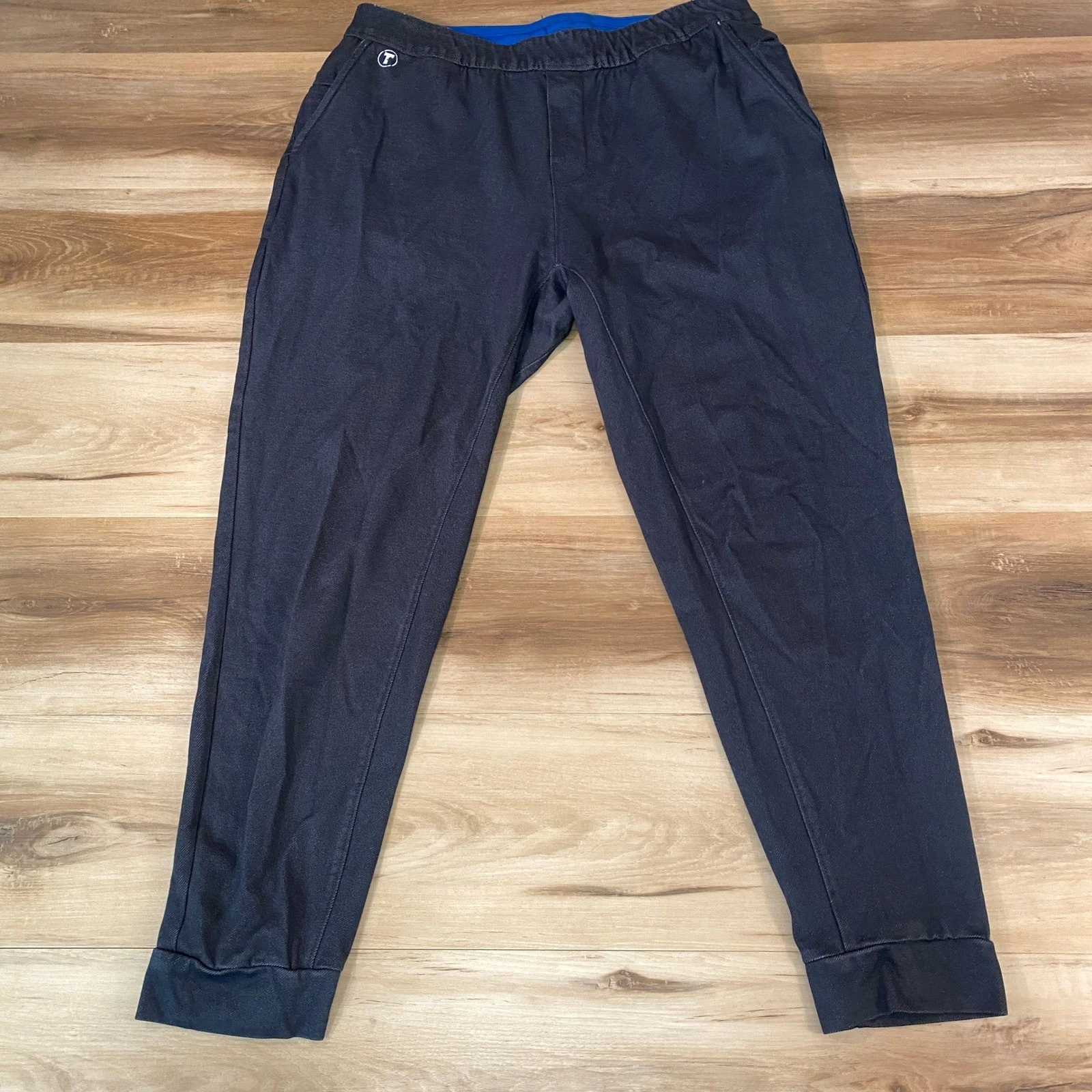 Twillory Athlounger Pants Mens Large Navy Blue Twill Performance Jogger Pants L