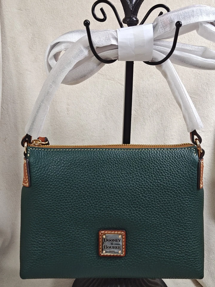 Bandolera Dooney & Bourke Pebble Grain Rosie verde bosque