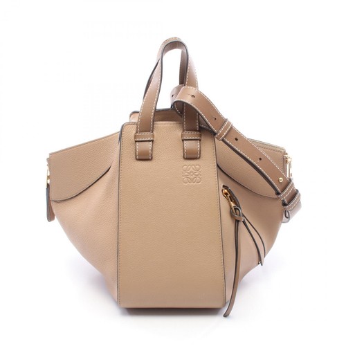 LOEWE Hammock Small shoulder crossbody Handbag leather Beige Brown Used Women