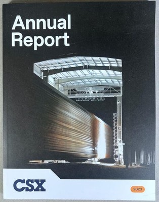 CSX Corporation railroad Annual Report 2023, mint condition
